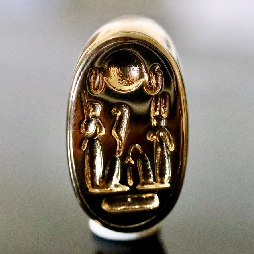 Queen nefertiti store gold ring