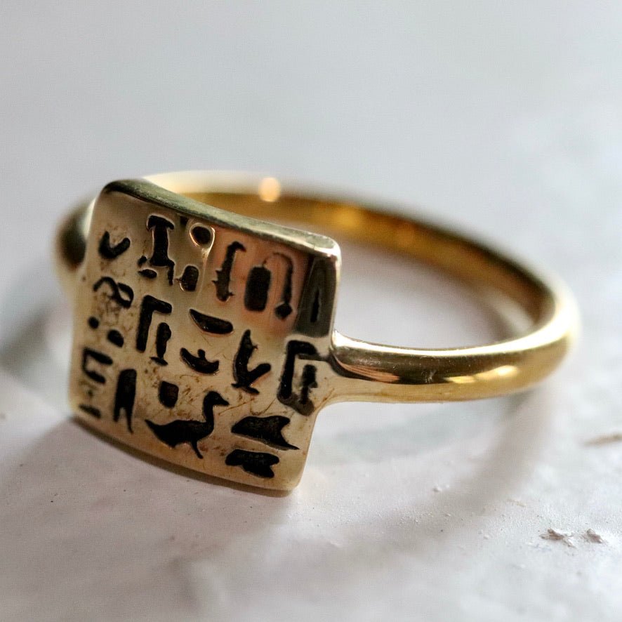 Ring of Royal Scribe Routy - Brass