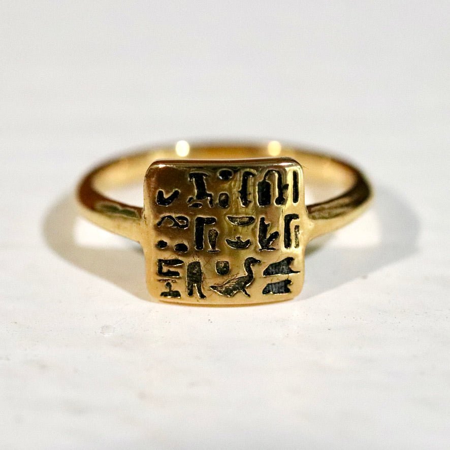 Ring of Royal Scribe Routy - Gold-Plated