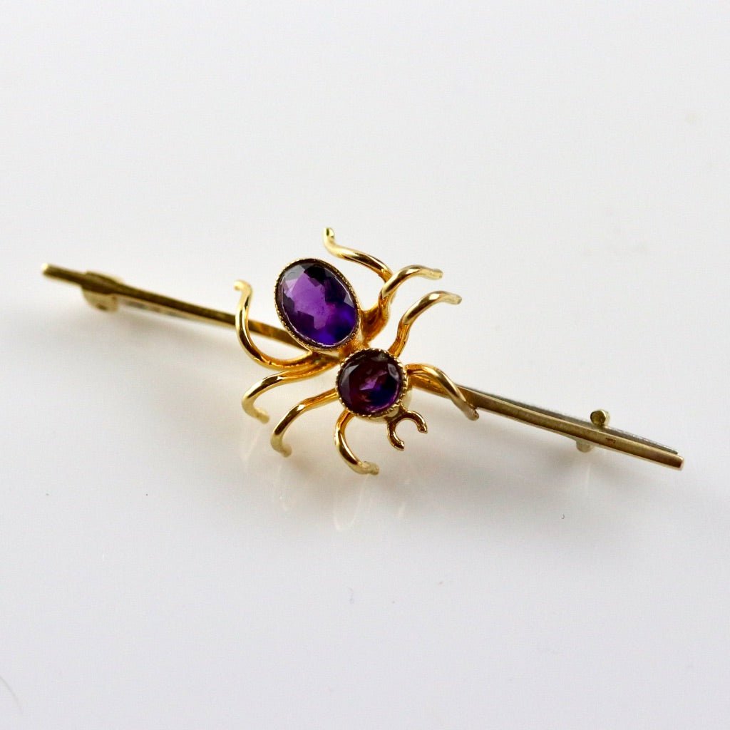 BoneNE Victorian Spider Brooch