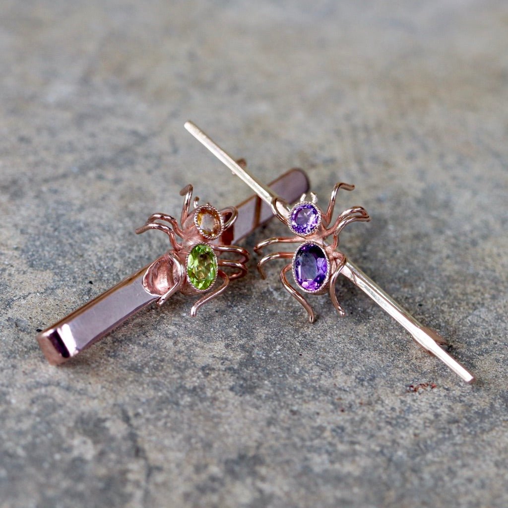 Victorian Spider Brooch - Gold-Plated