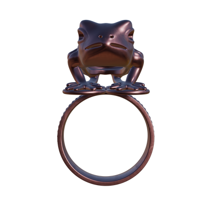 Mpetea Frog Ring - 14k Rose Gold (Render)