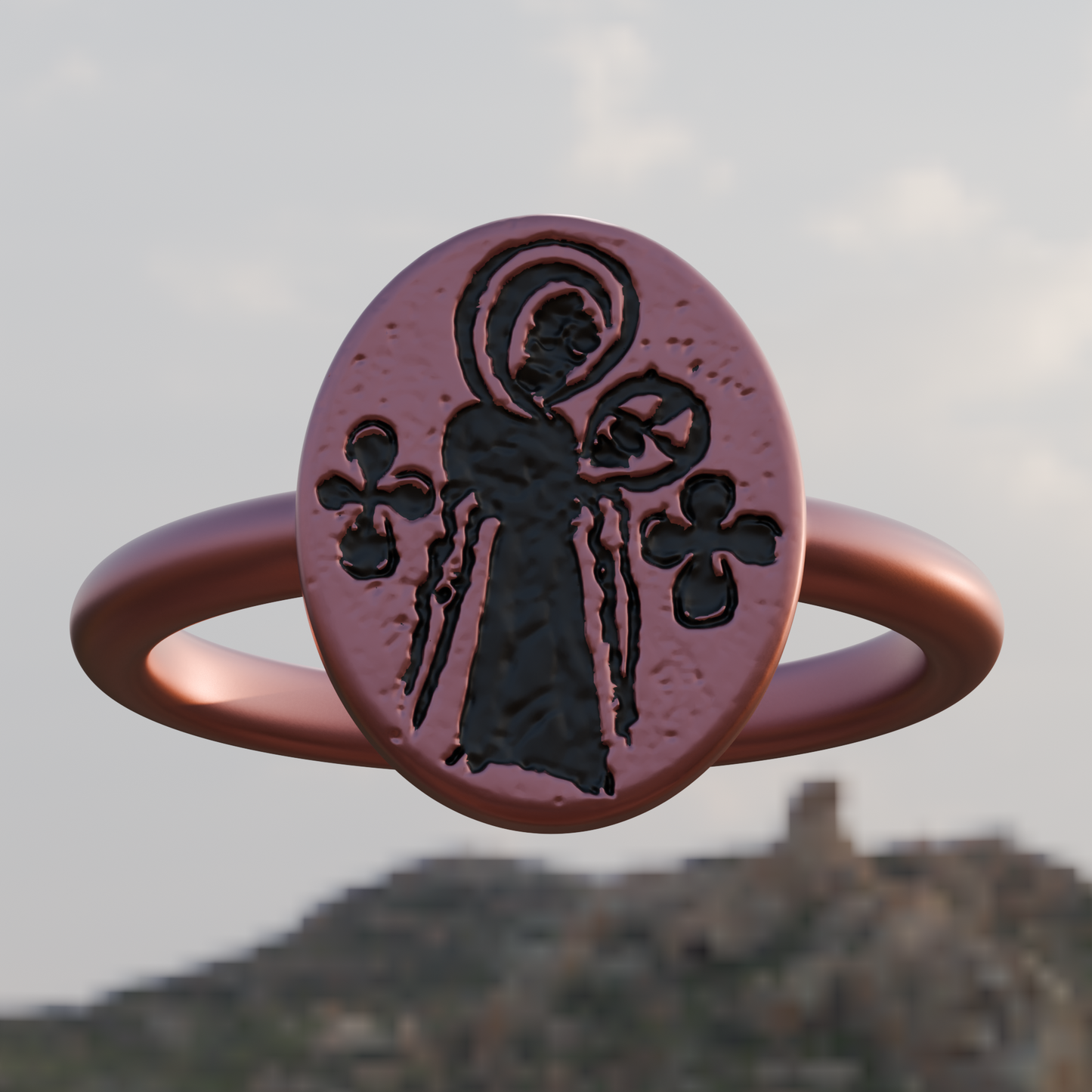 Virgin and Child Byzantine Ring