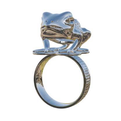 Mpetea Frog Ring - 14k white gold (Render)