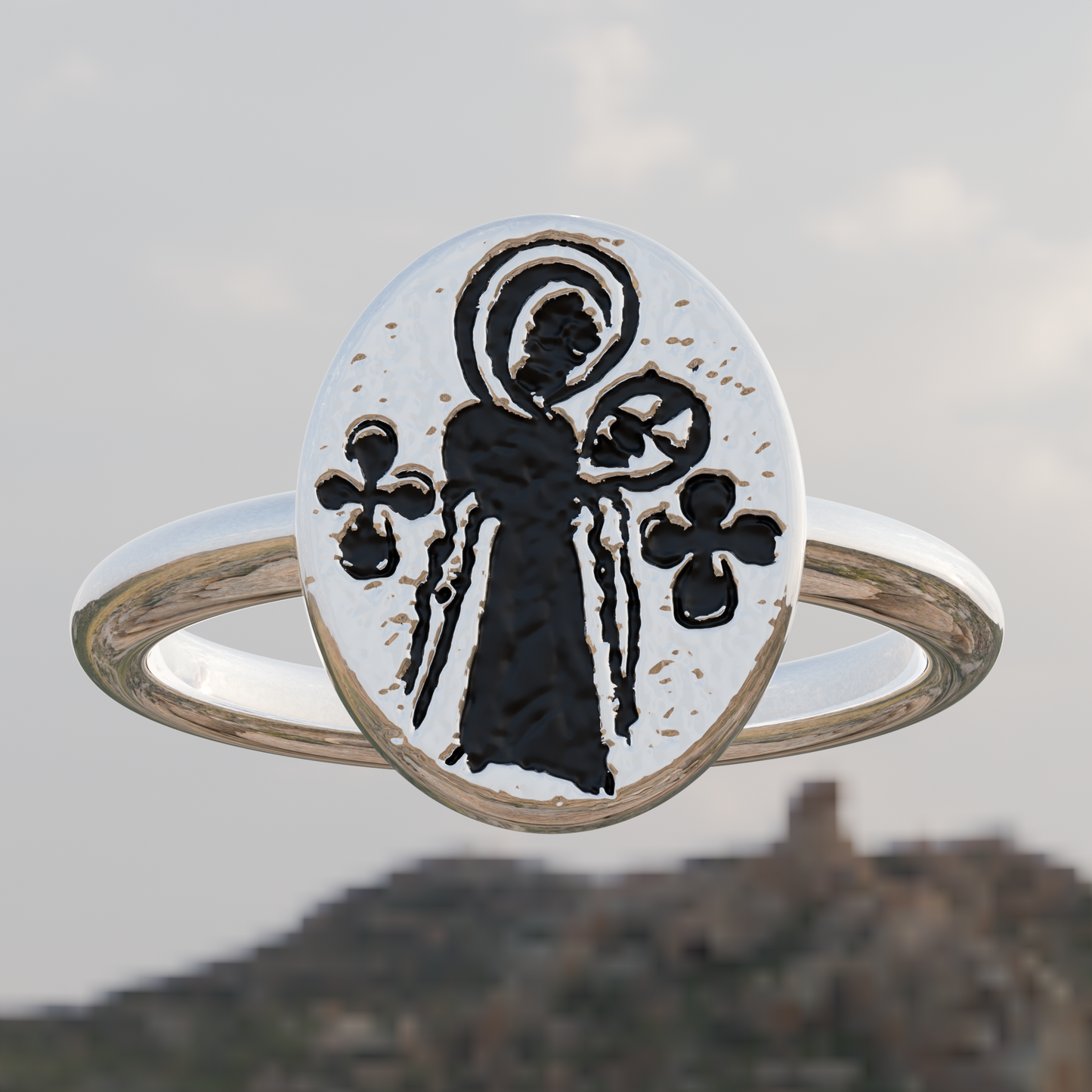 Virgin and Child Byzantine Ring