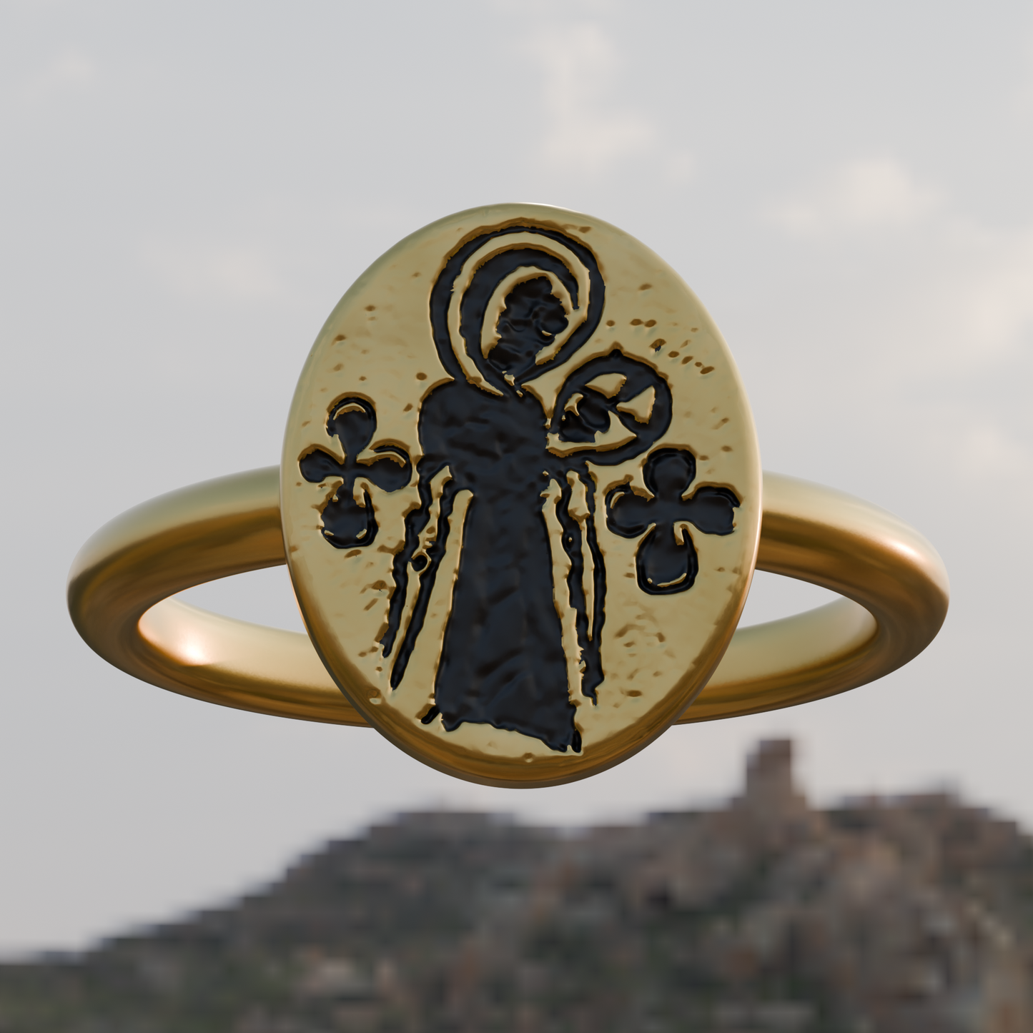 Virgin and Child Byzantine Ring