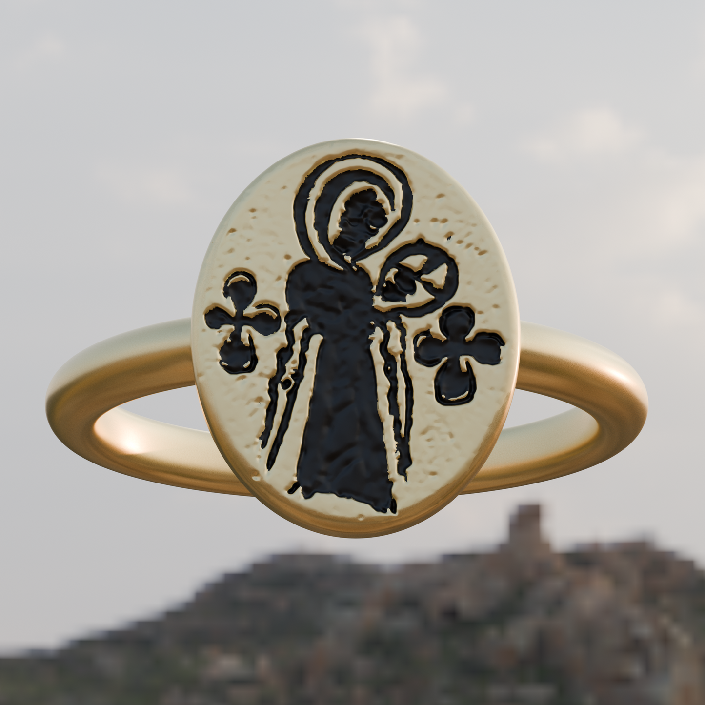 Virgin and Child Byzantine Ring