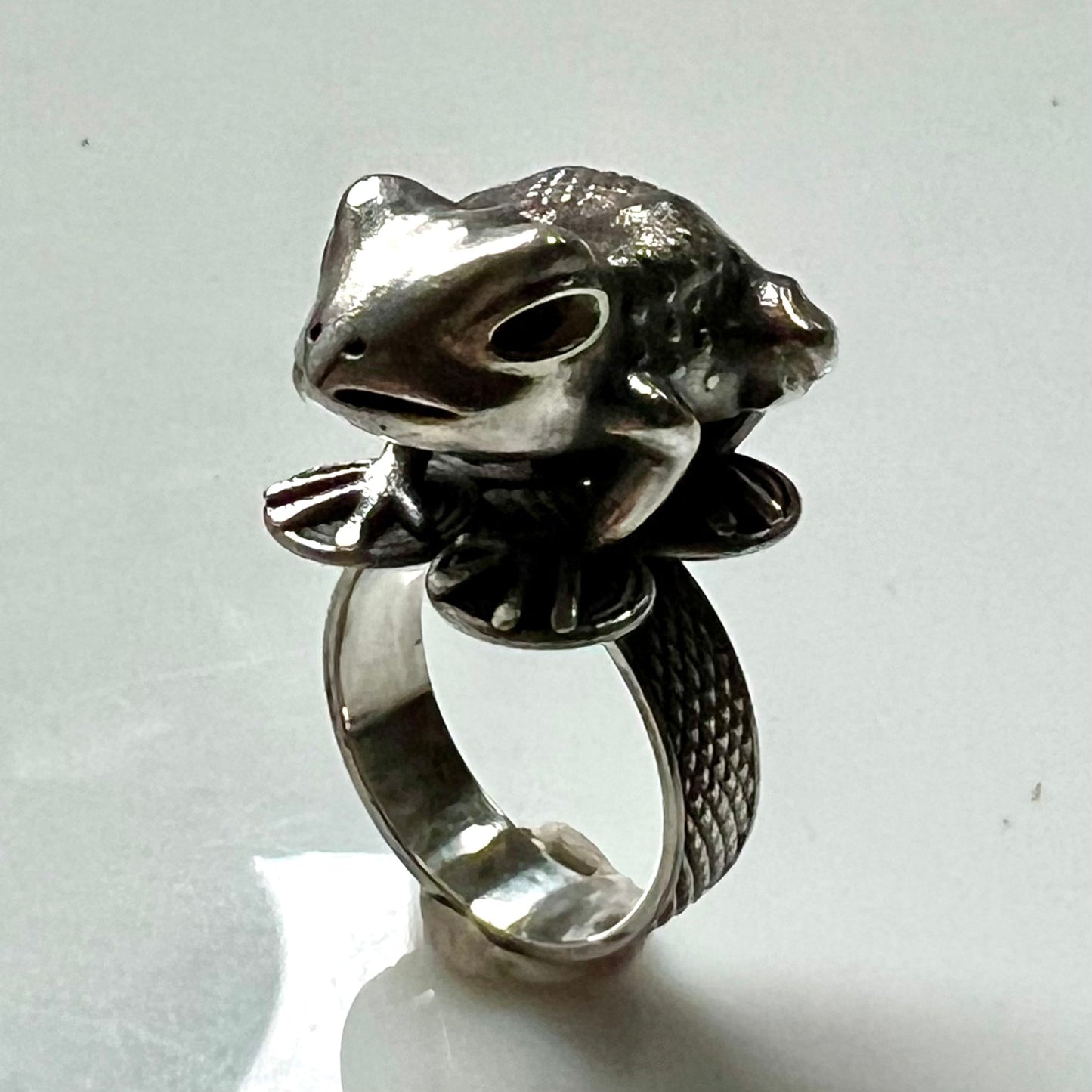 Asante Frog Mpetea (Chief's Ring) - Silver
