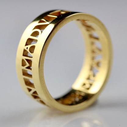 Anima Roman Ring cast in 14k gold