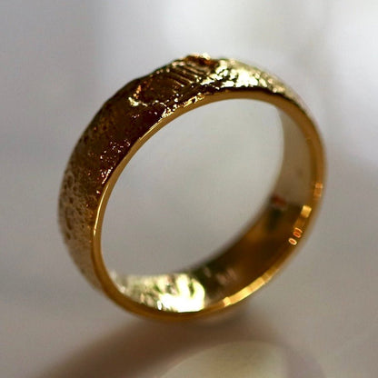 One Small Step Moon Ring - Gold-Plated