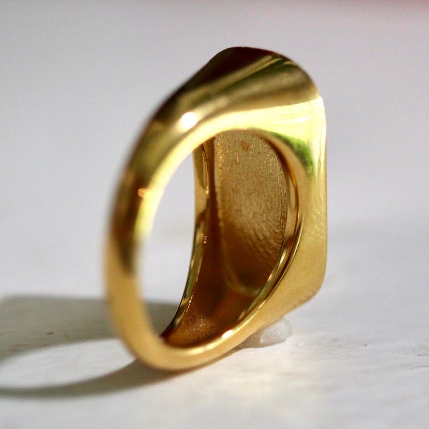 Ramses II Cartouche Ring - Gold-Plated