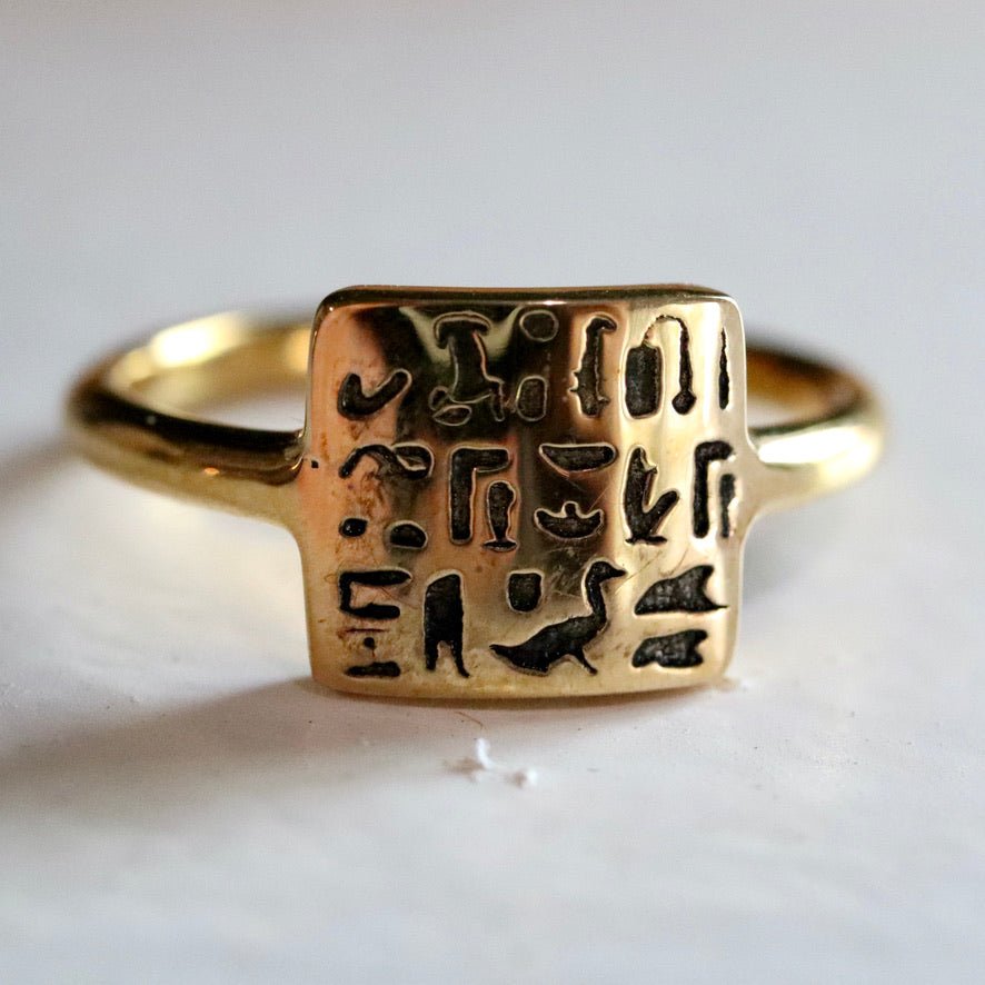 Ring of Royal Scribe Routy - Brass