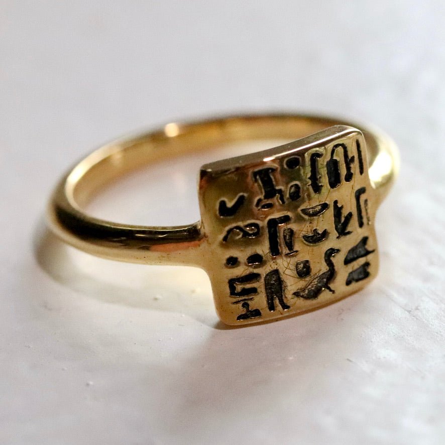 Ring of Royal Scribe Routy - Gold-Plated