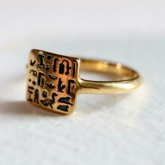 Ring of Royal Scribe Routy - Gold-Plated